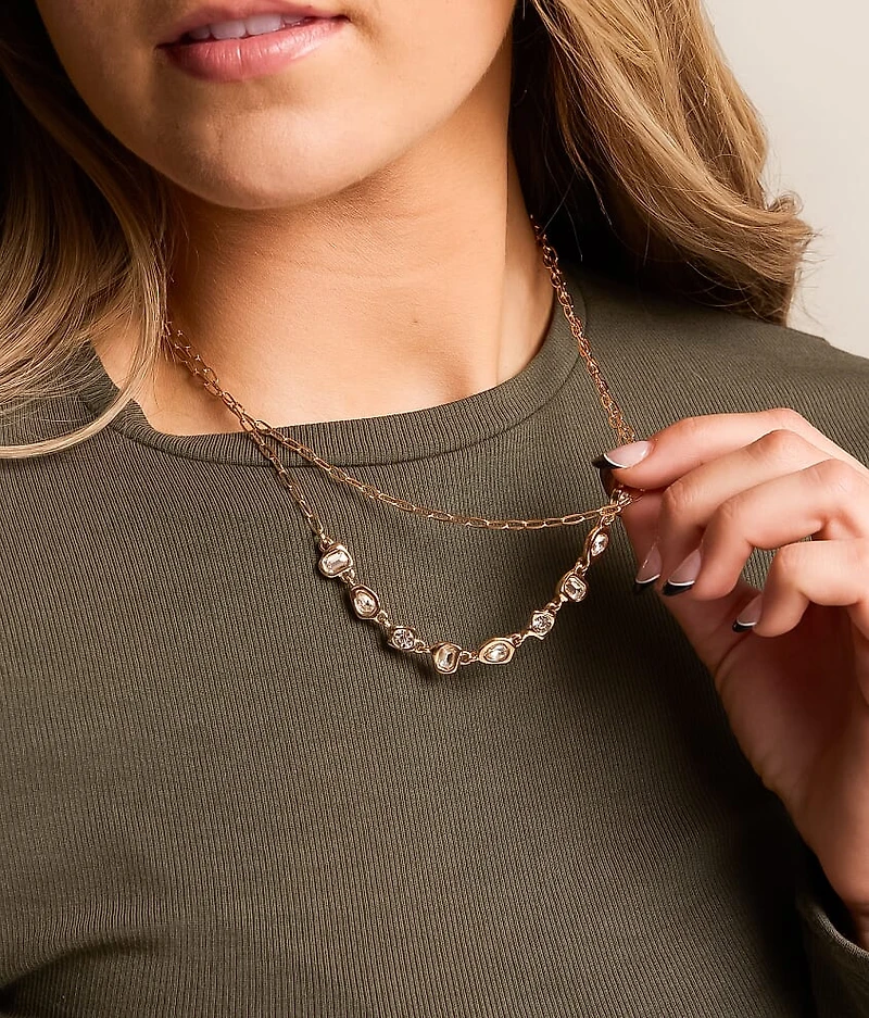 2 Pack Glitz Necklace Set