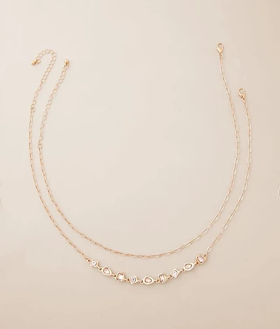 2 Pack Glitz Necklace Set