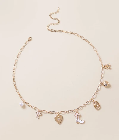 Mixed Girly Charm Necklace