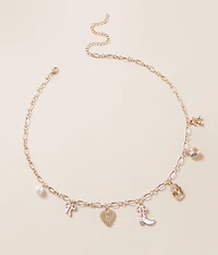 Mixed Girly Charm Necklace