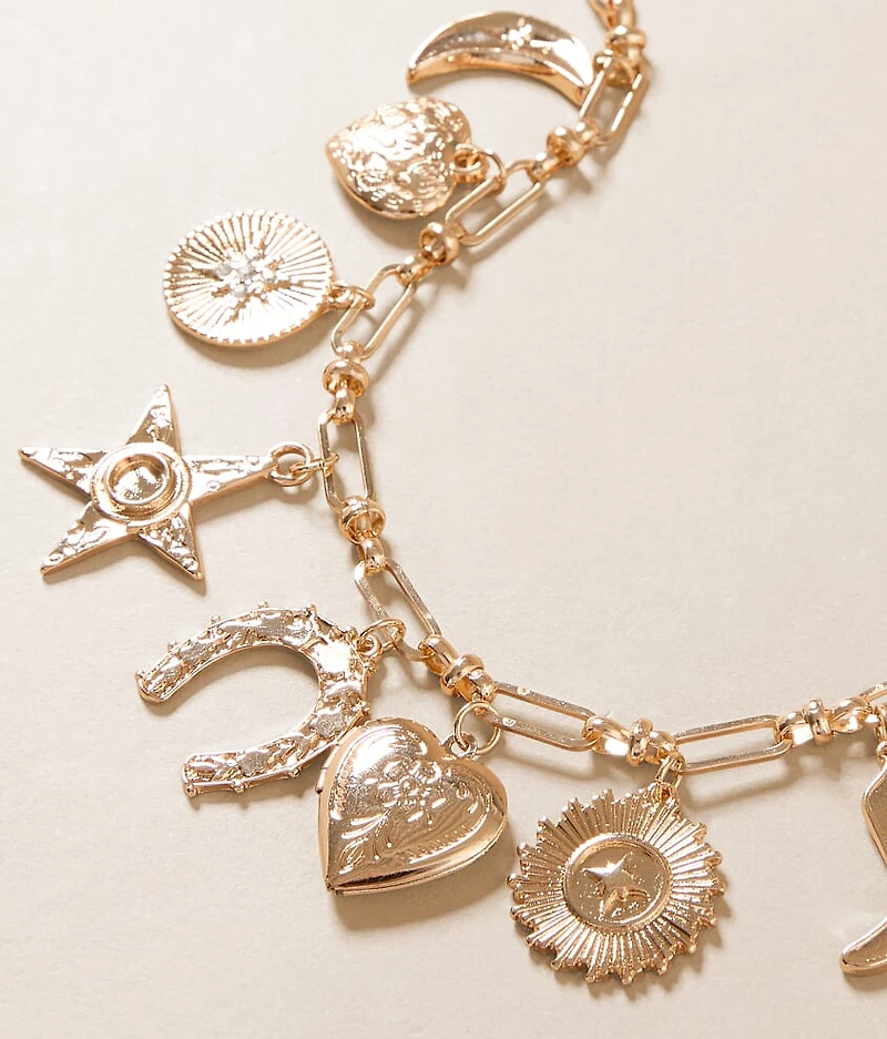 Western Glitz Charm Necklace