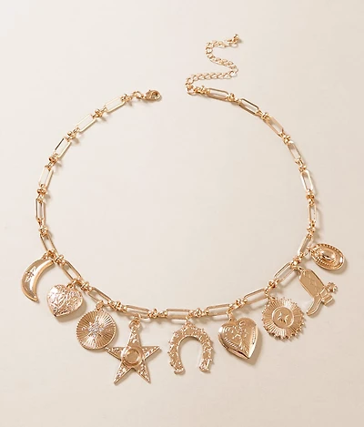 Western Glitz Charm Necklace