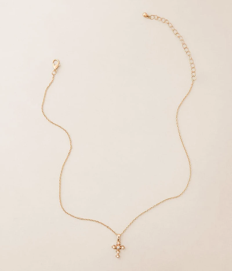 Glitz Cross Necklace
