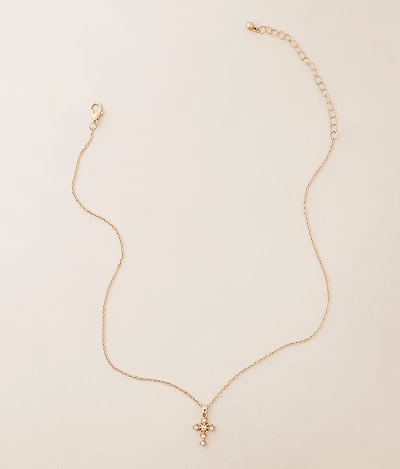 Glitz Cross Necklace