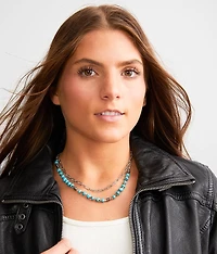 2 Pack Beaded Necklace Set