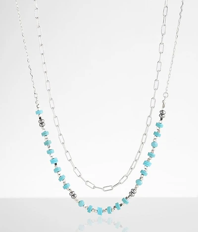 2 Pack Beaded Necklace Set