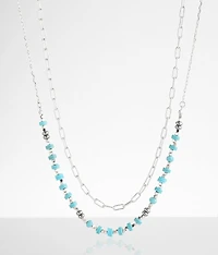 2 Pack Beaded Necklace Set