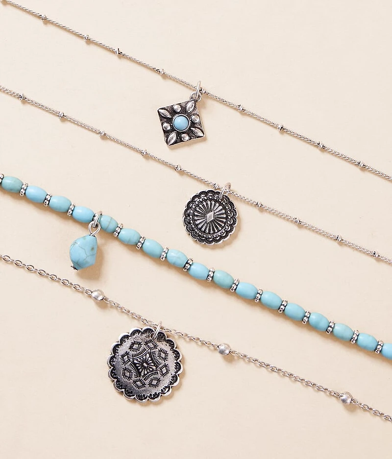 4 Pack Western Necklace Set