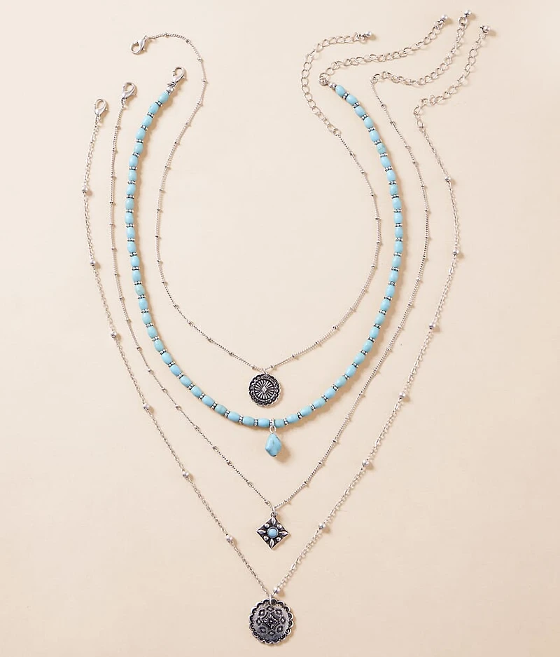 4 Pack Western Necklace Set