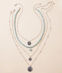 4 Pack Western Necklace Set