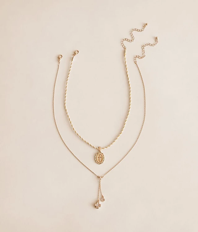2 Pack Charm Necklace Set