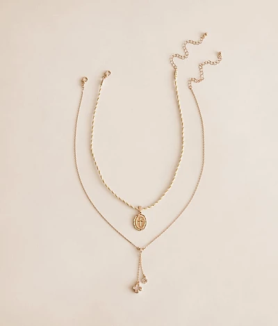 2 Pack Charm Necklace Set