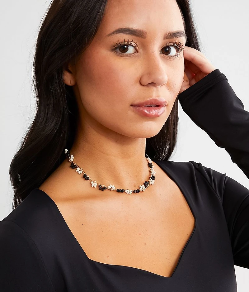 Flower Bead Necklace