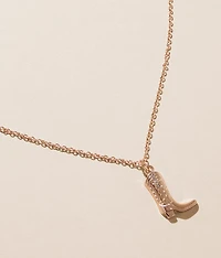 Cowboy Boot Necklace