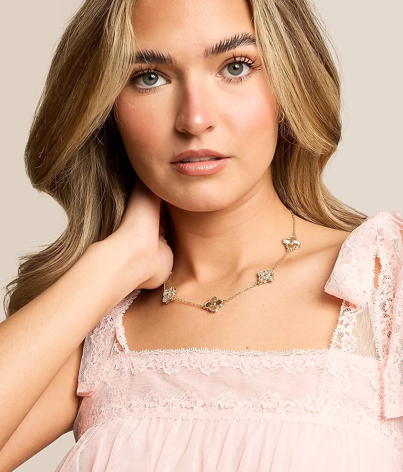 Glitz Clover Necklace
