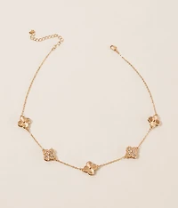 Glitz Clover Necklace