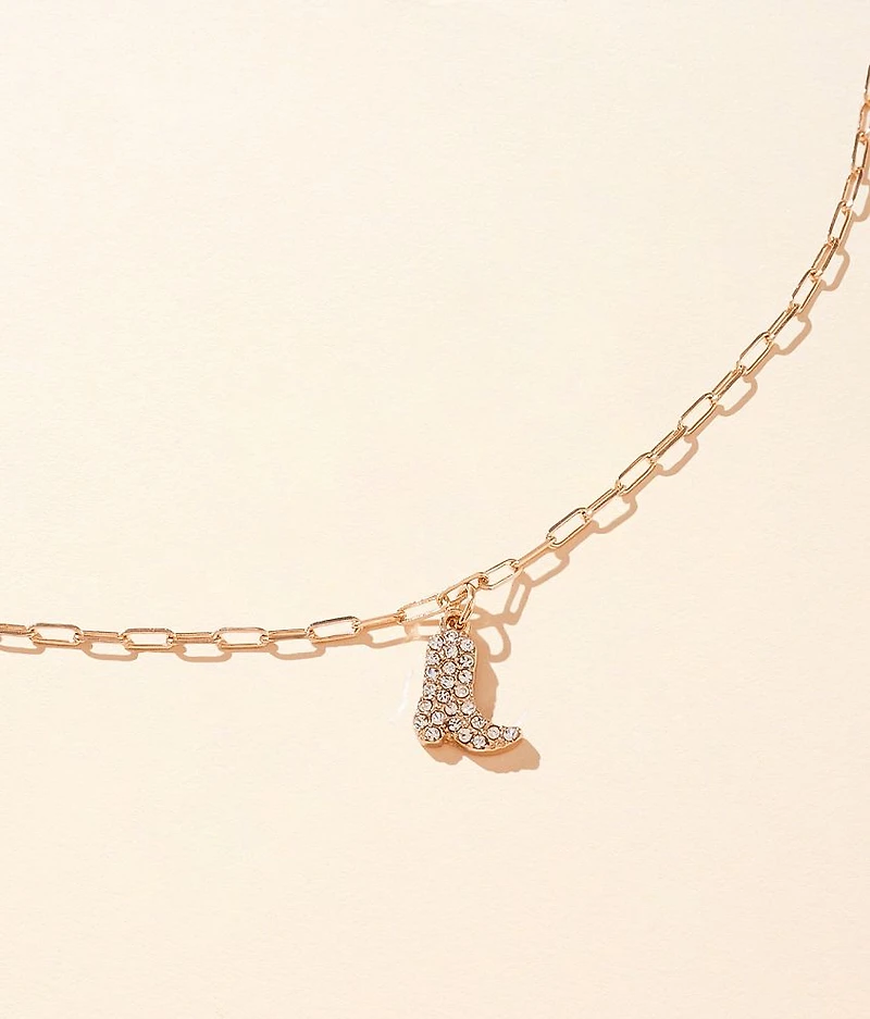 Cowboy Boot Necklace