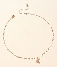 Cowboy Boot Necklace