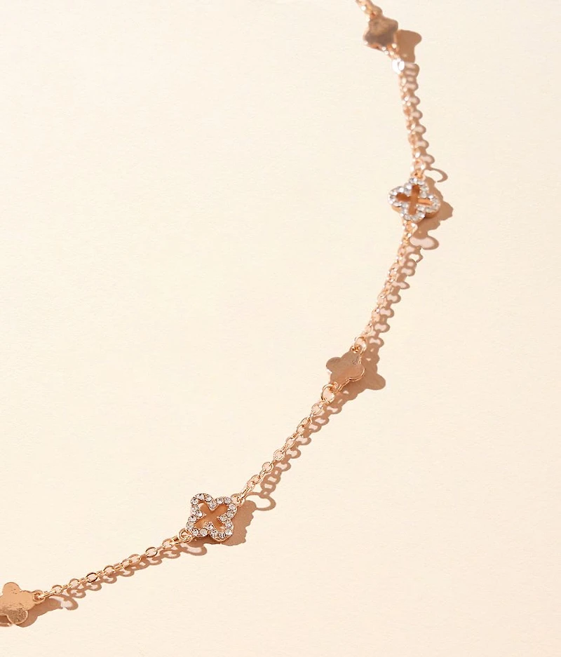 Glitz Clover Necklace