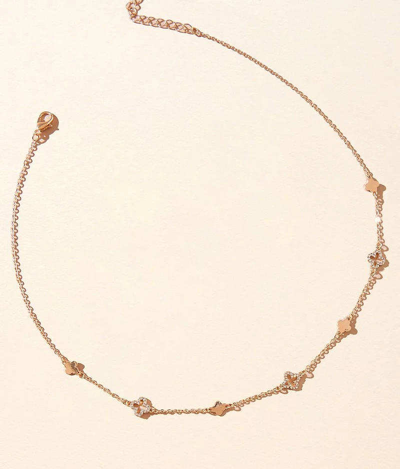 Glitz Clover Necklace