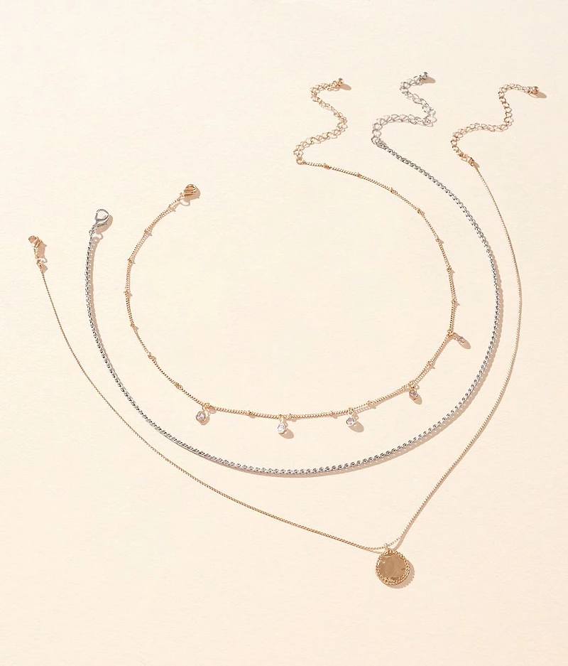 3 Pack Mixed Necklace Set