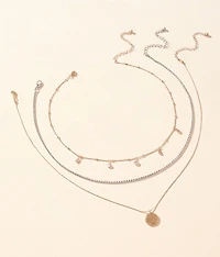 3 Pack Mixed Necklace Set
