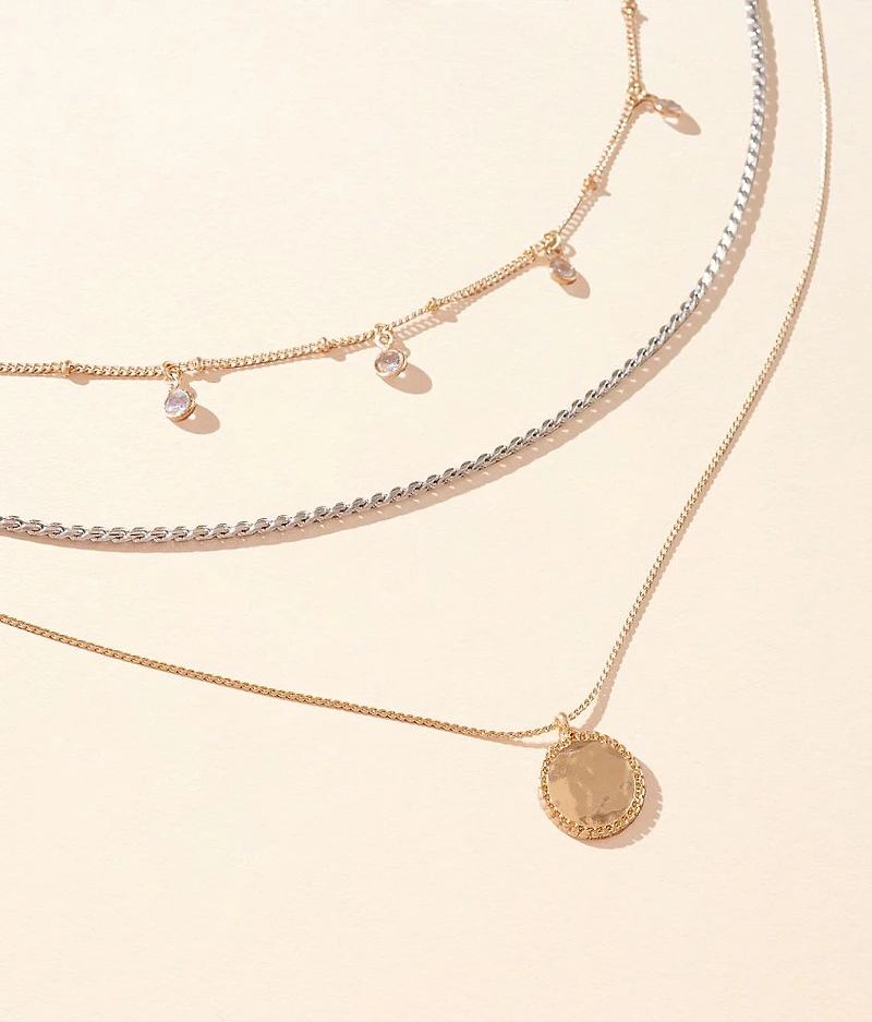 3 Pack Mixed Necklace Set