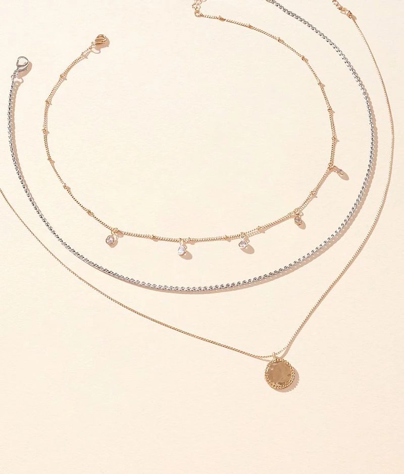 3 Pack Mixed Necklace Set