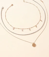 3 Pack Mixed Necklace Set