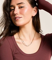 2 Pack Glitz Necklace Set