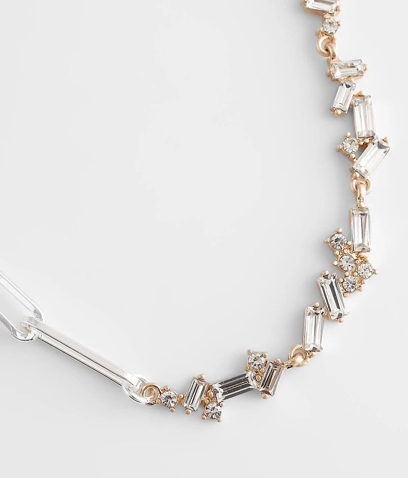 Glitz Paperclip Chain Necklace