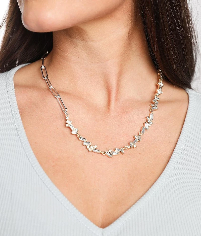 Glitz Paperclip Chain Necklace