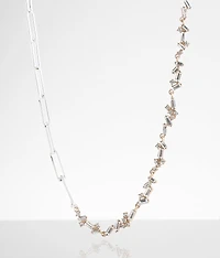 Glitz Paperclip Chain Necklace