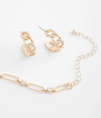 Glitz Earring & Necklace Set