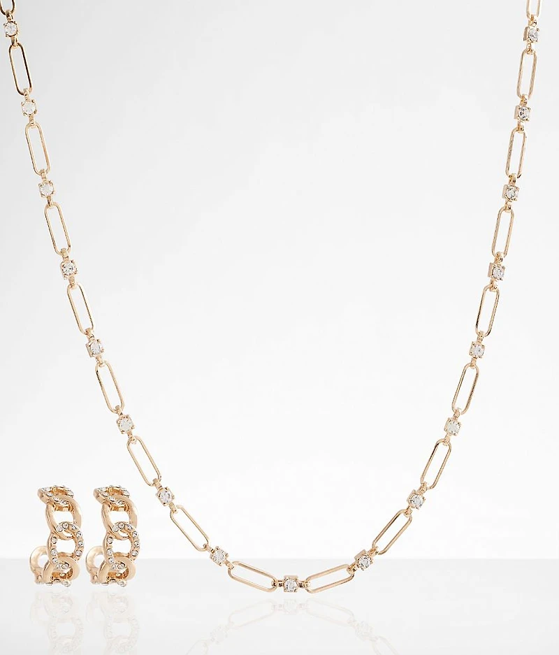 Glitz Earring & Necklace Set
