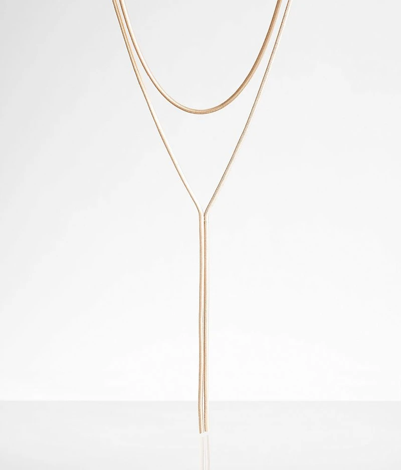 2 Pack Snake Chain Necklace Set