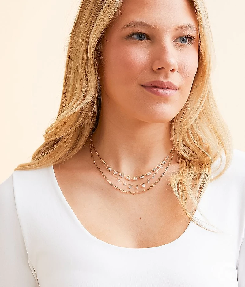 3 Pack Glitz Necklace Set