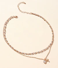Tiered Cross Necklace