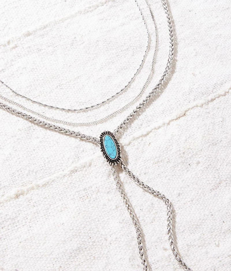 3 Pack Turquoise Necklace Set