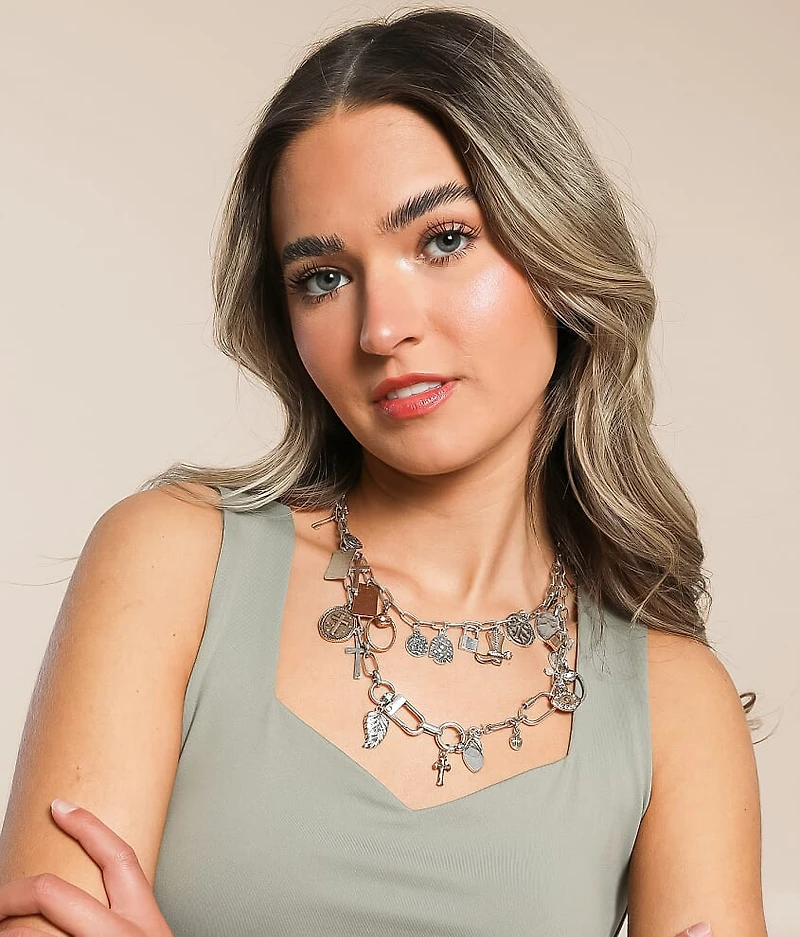 Tiered Charm Necklace
