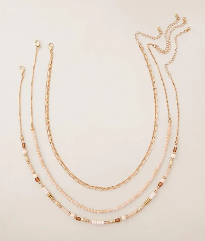 3 Pack Beaded Necklace Set