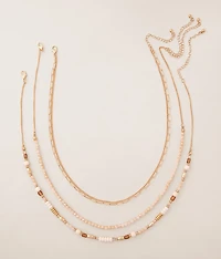 3 Pack Beaded Necklace Set