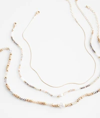3 Pack Beaded Necklace Set