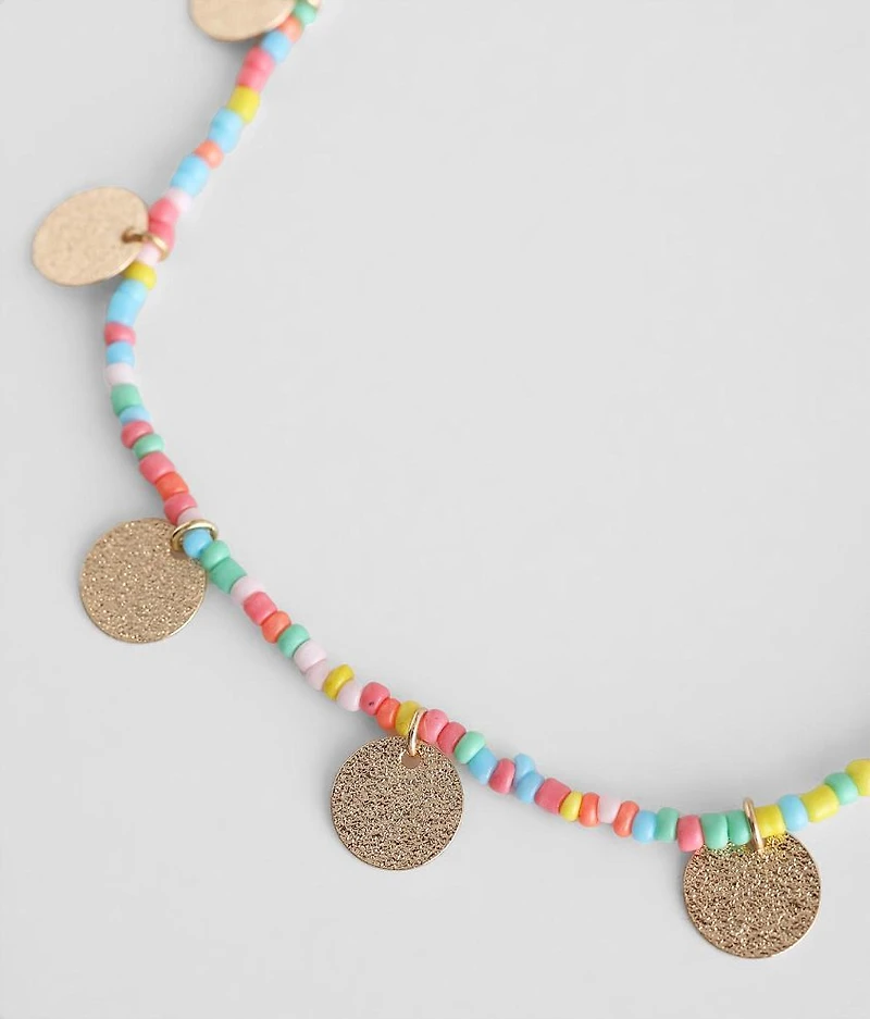 Neon Seed Bead Necklace