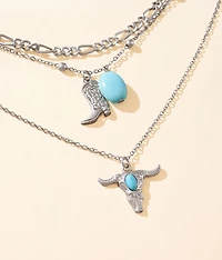 Tiered Western Necklace
