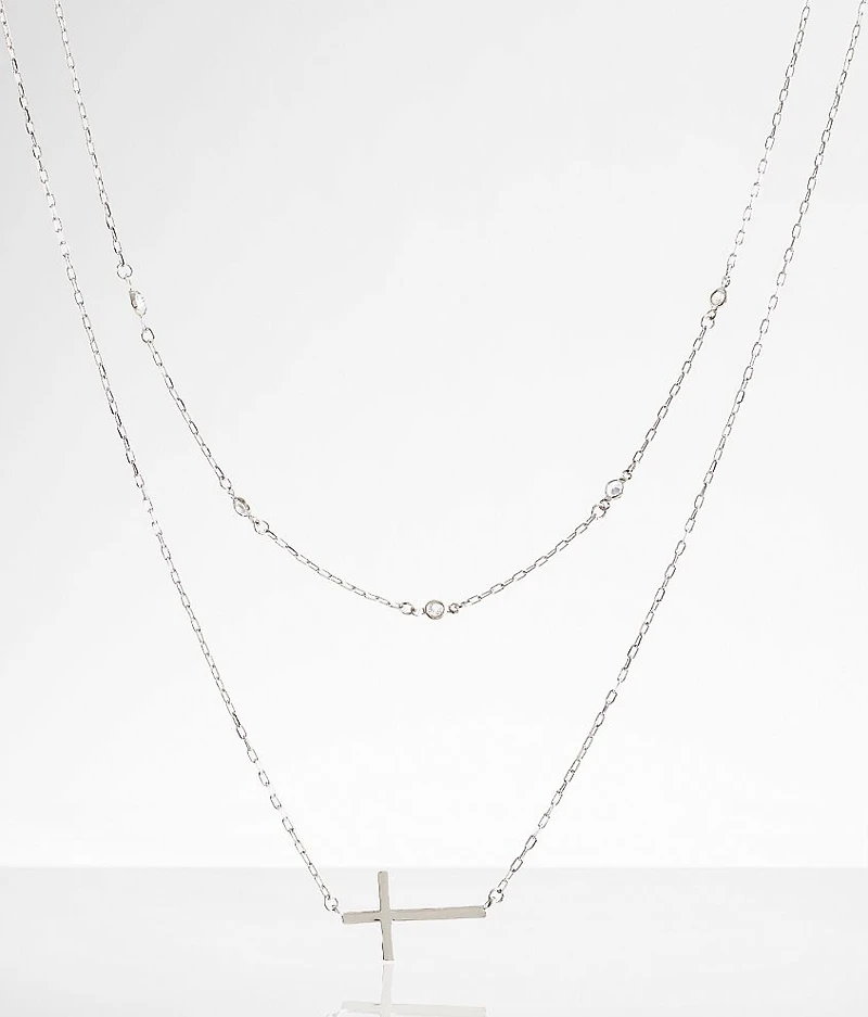 Cross Tiered Necklace