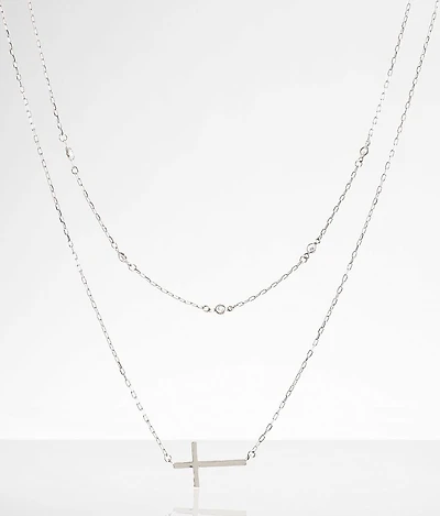 Cross Tiered Necklace