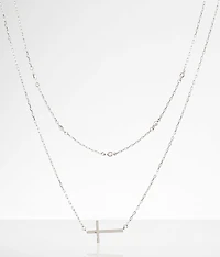Cross Tiered Necklace