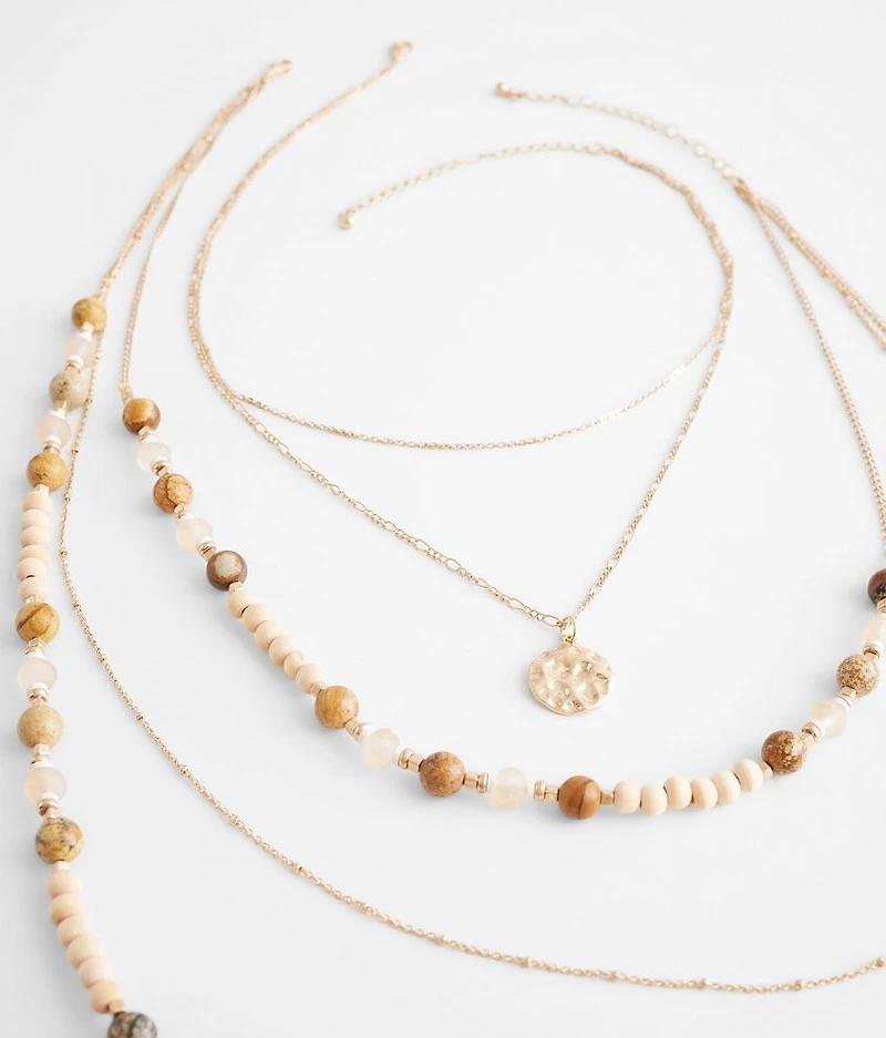 2 Pack Tiered Necklace Set