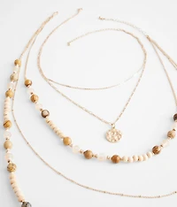 2 Pack Tiered Necklace Set